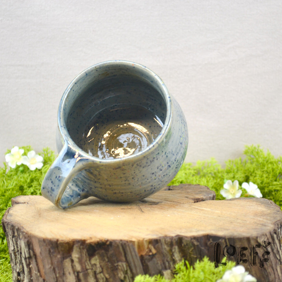 The 3D Loeff Mug Pumpkin on Blue