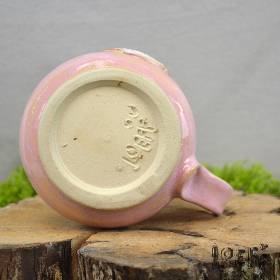 The 3D Loeff Mug Toadstool on Pink