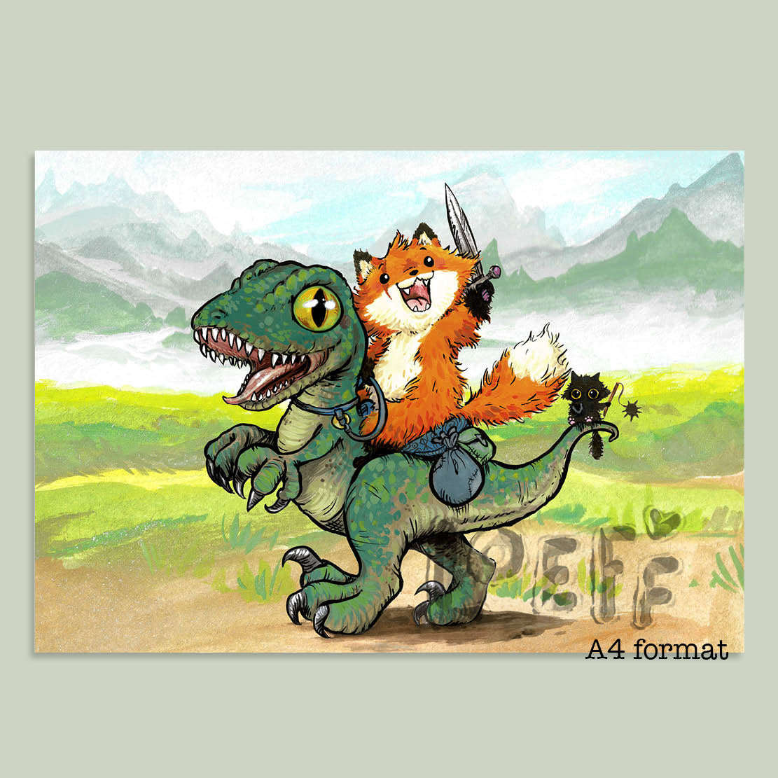 Raptor Warrior Card