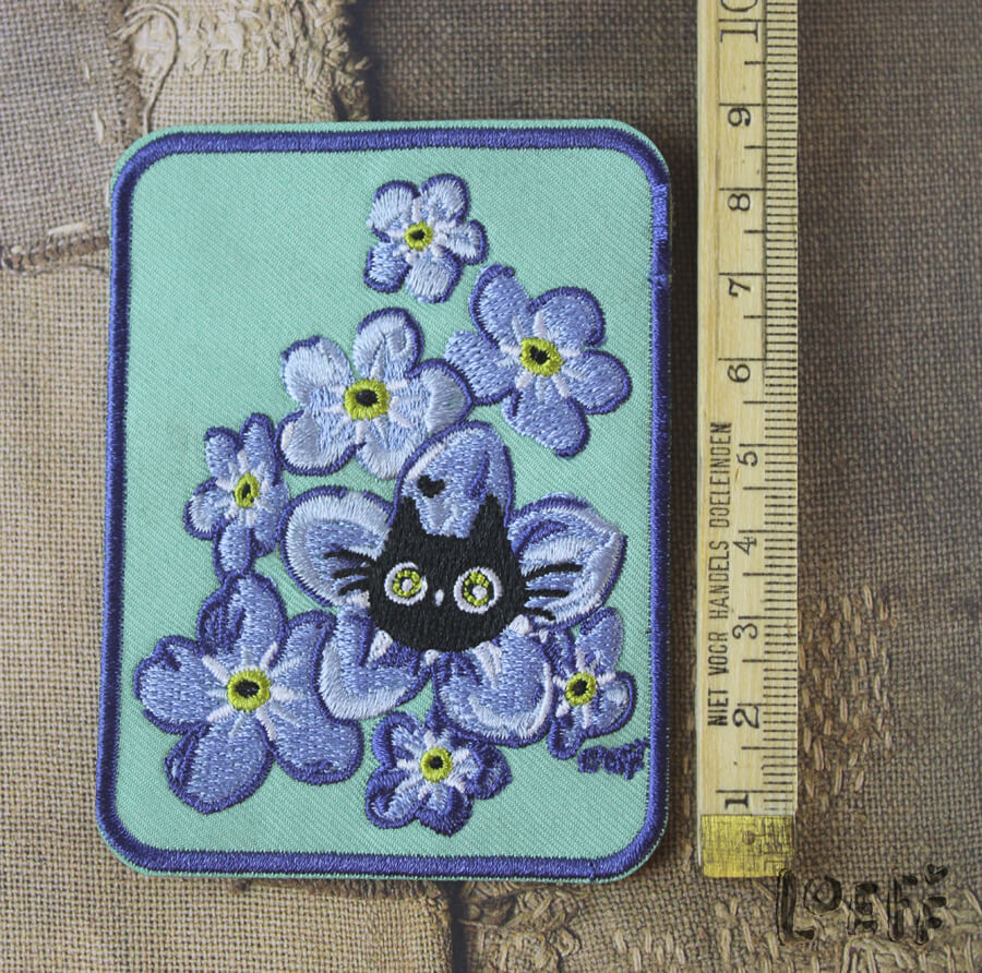 Patch Forget Me Not Cat