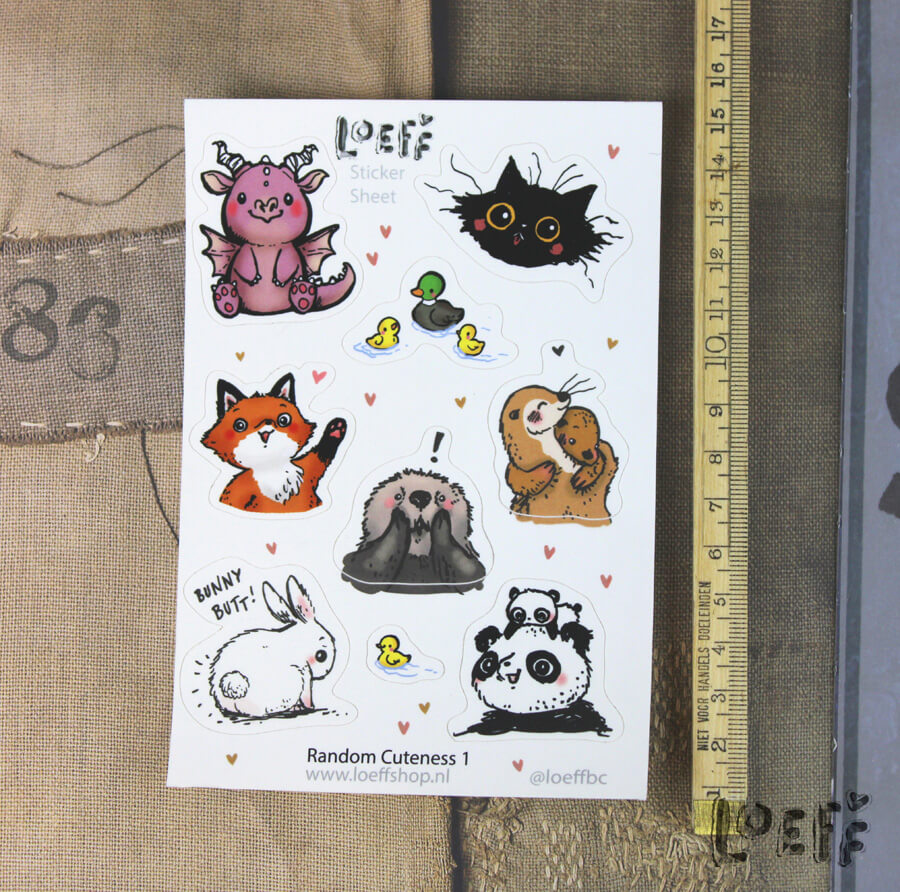 Sticker Sheet A6 Random Cuteness 1