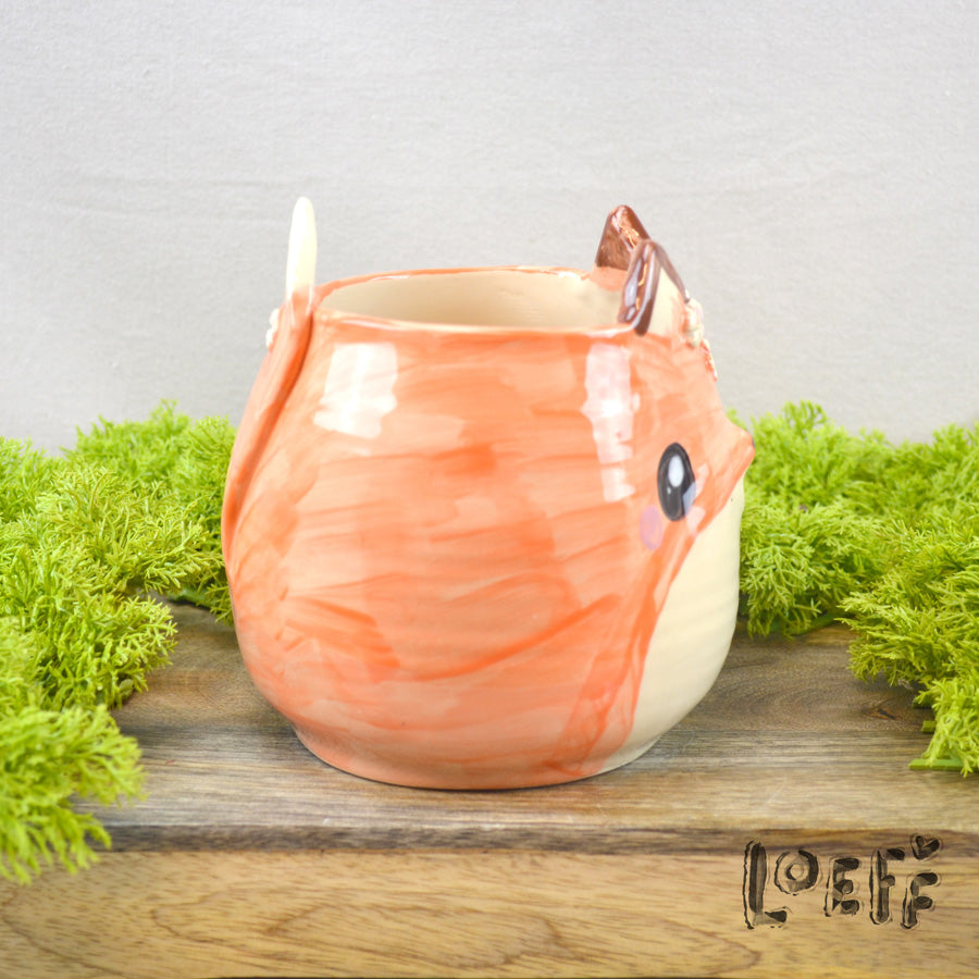 Yarn Bowl Loeff Fox Flowers
