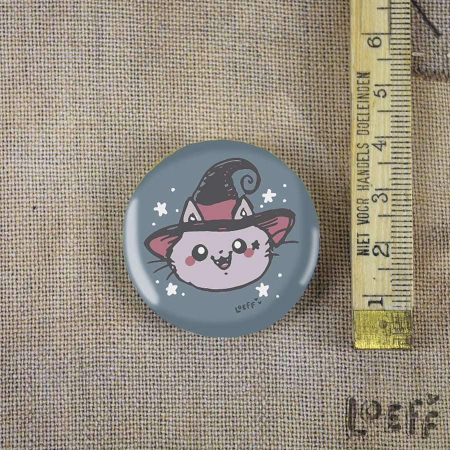 Button Cat Witch