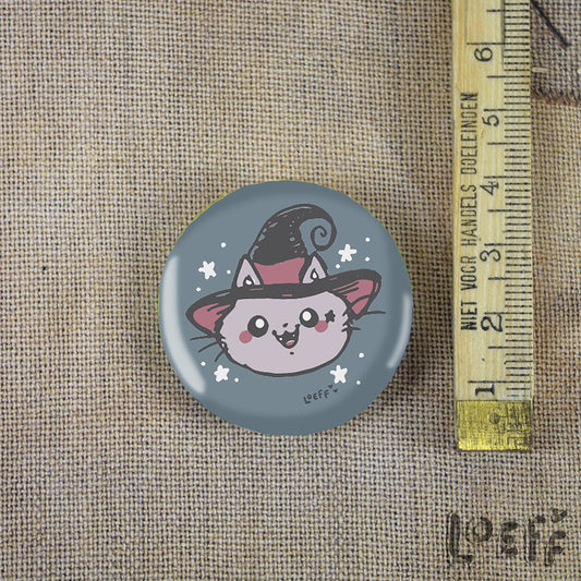 Button Cat Witch