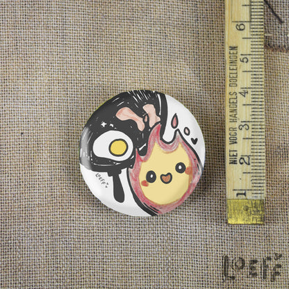 Button Flame and Eggs