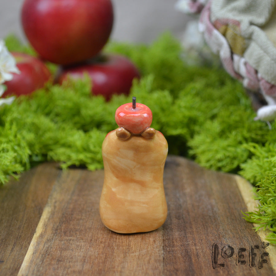 Tiny Capybara with Apple 1