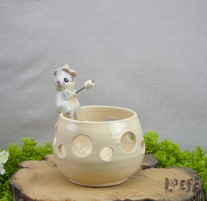 Marshmallow Light Flower Kitty