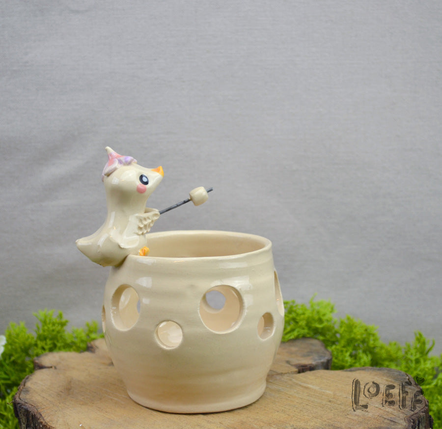 Marshmallow Light Flower Goose