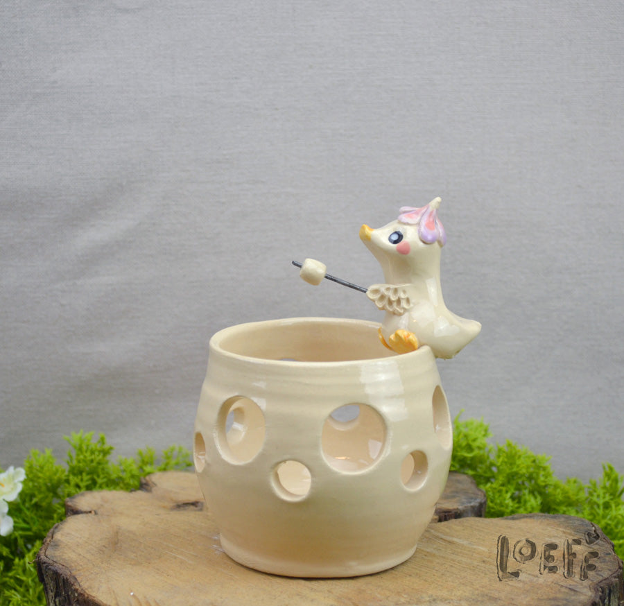 Marshmallow Light Flower Goose