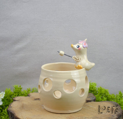 Marshmallow Light Flower Goose