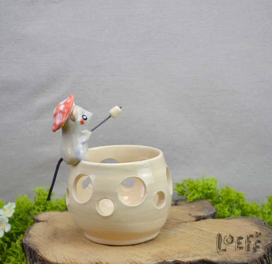 Marshmallow Light Mushroom Mouse
