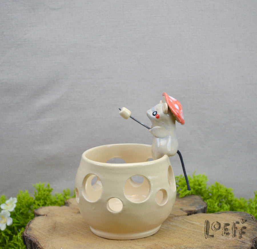 Marshmallow Light Mushroom Mouse