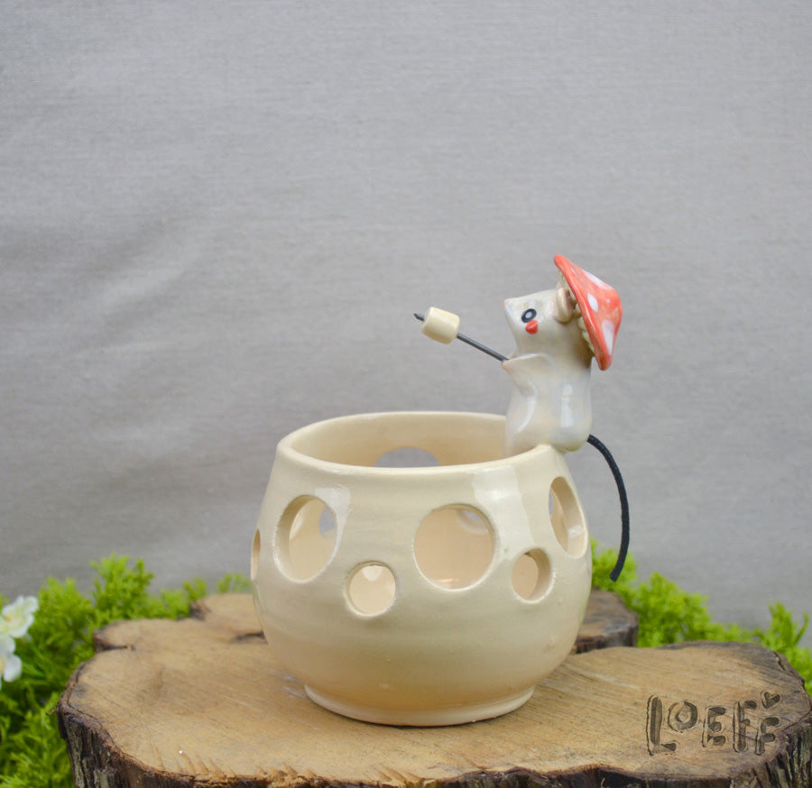 Marshmallow Light Mushroom Mouse 2