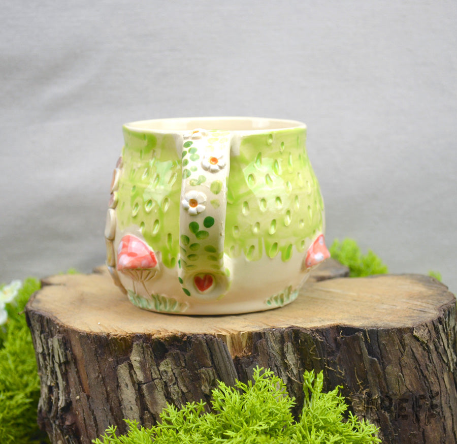 Meadow Mug Green Door + Mushrooms
