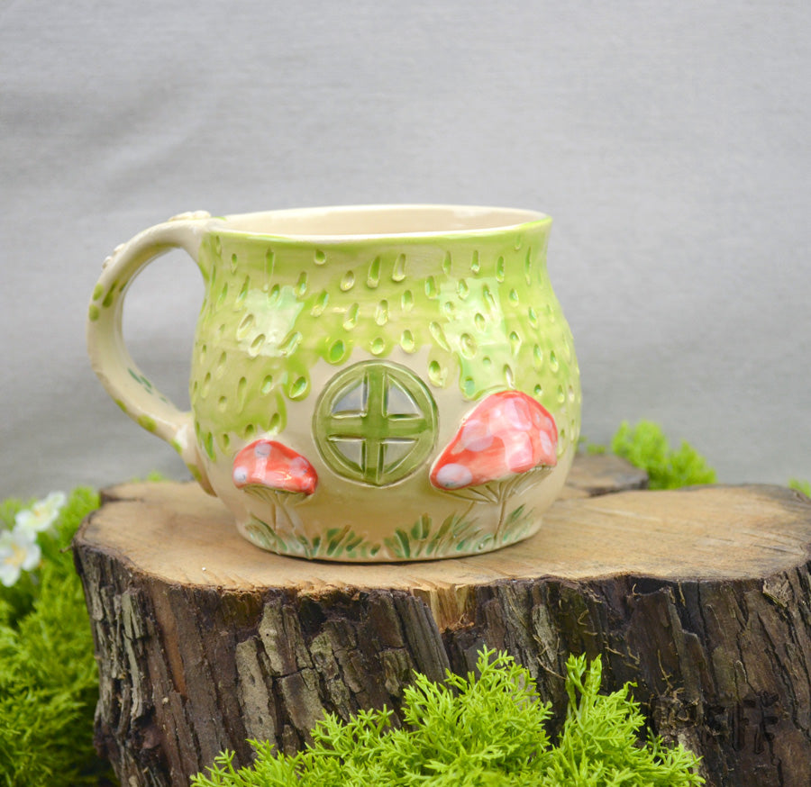 Meadow Mug Green Door + Mushrooms