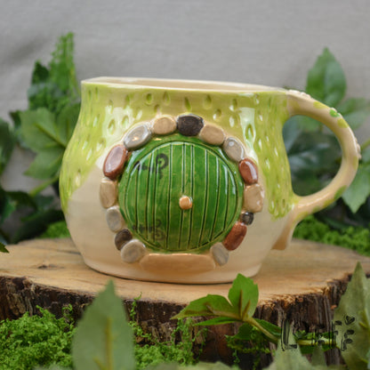 Meadow Mug Dark Green Door Owl