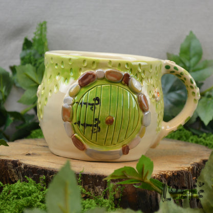 Meadow Mug Bright Green Door Wood Window