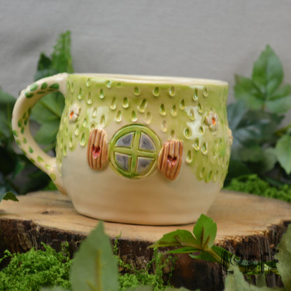 Meadow Mug Bright Green Door Wood Window