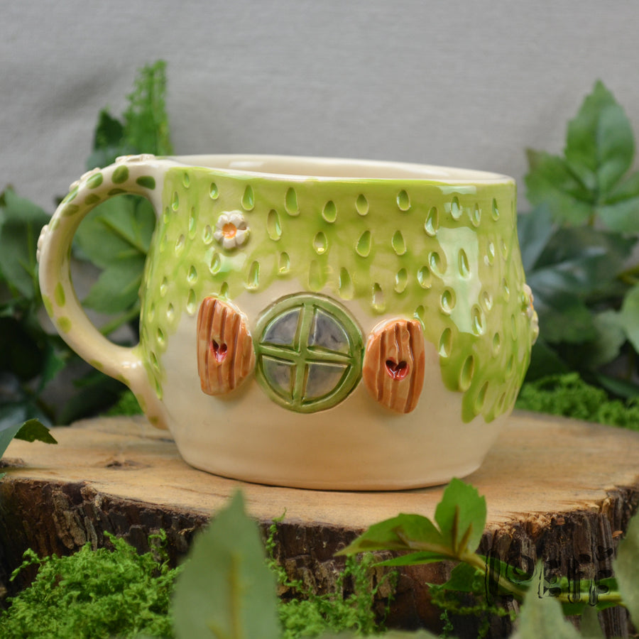 Meadow Mug Green Door Wooden Window