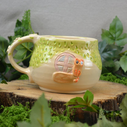 Meadow Mug Pink Door Ginger Cat
