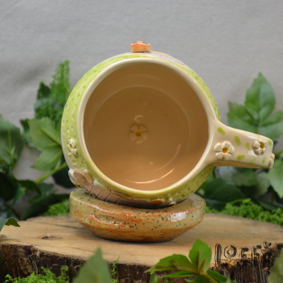 Meadow Mug Pink Door Ginger Cat