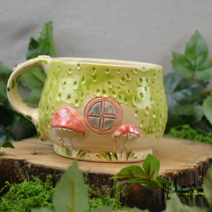 Meadow Mug Red Door Mushrooms