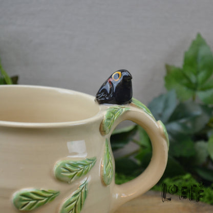 3D Mug with Tiny Crow