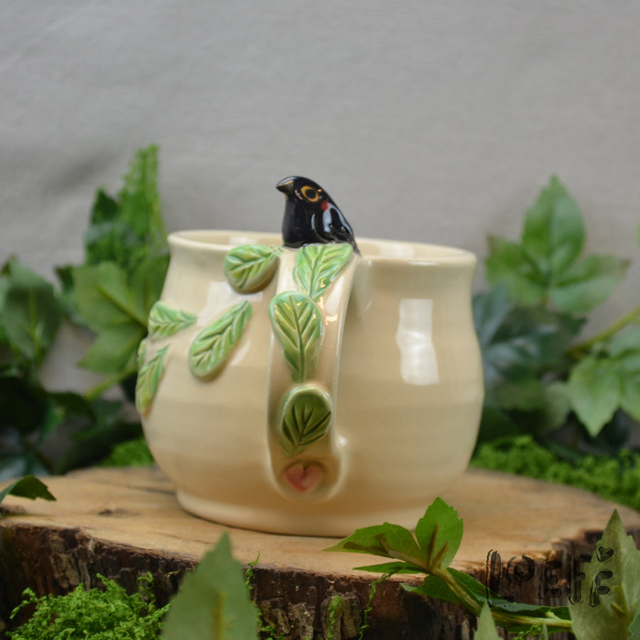 3D Mug with Tiny Crow
