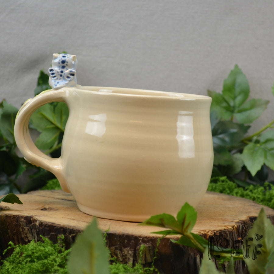 3D Mug with Tiny Dragon Blue