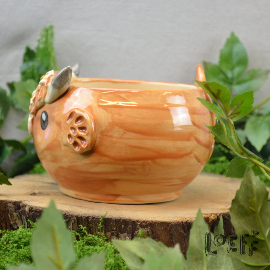 Planter Highland Cow 1