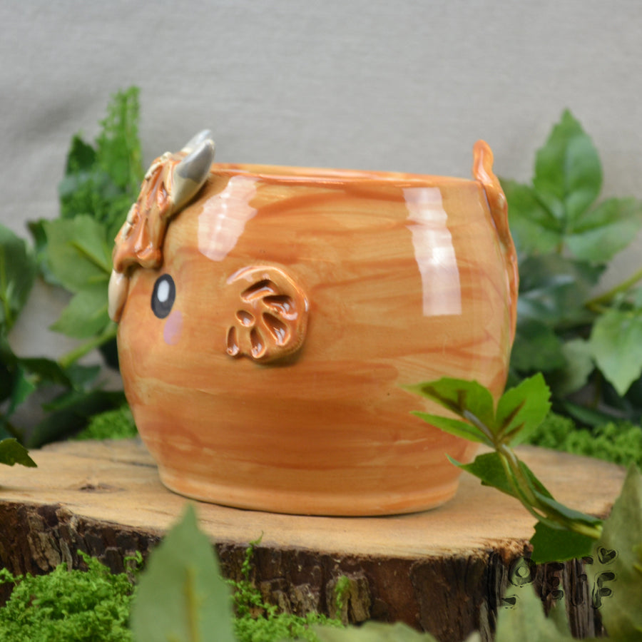 Planter Highland Cow 2