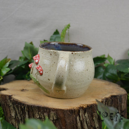 3D Loeff Mug Skull with Mushrooms 1