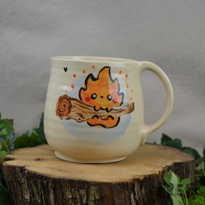 MoG Flame on Log