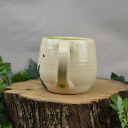 Loeff Mug Cat with Leaf