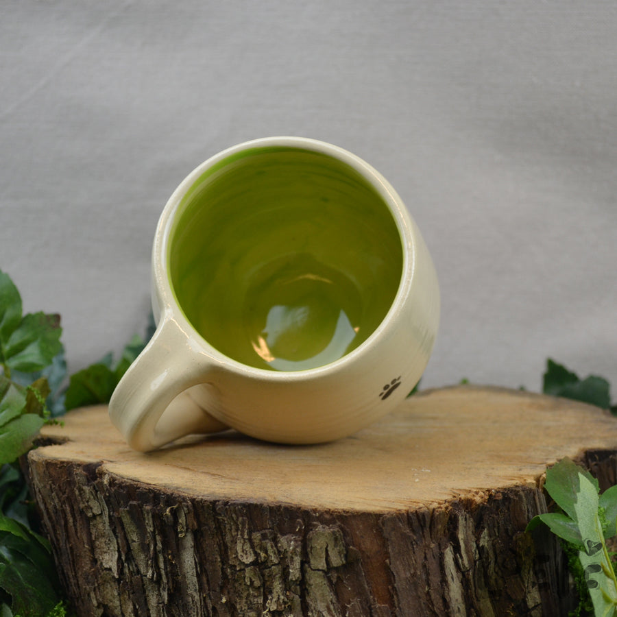 Loeff Mug Cat with Leaf