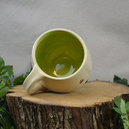 Loeff Mug Cat with Leaf