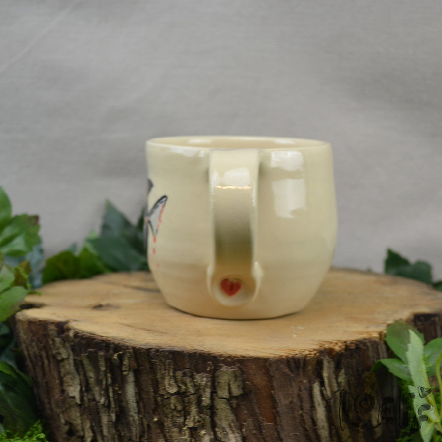 Loeff Mug Crow with Knife