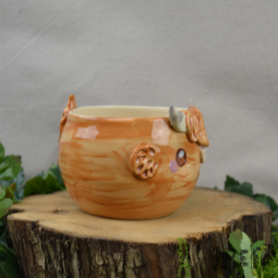 Planter Highland Cow