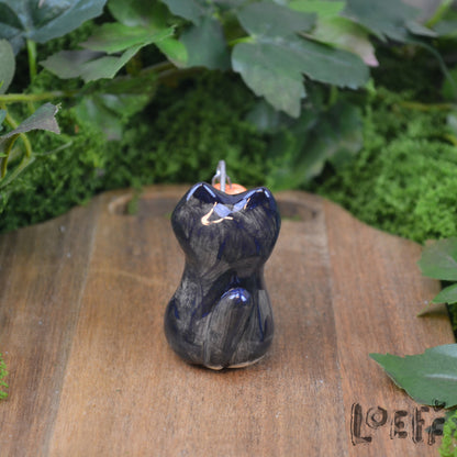 Tiny Black Cat with Jack o' Lantern