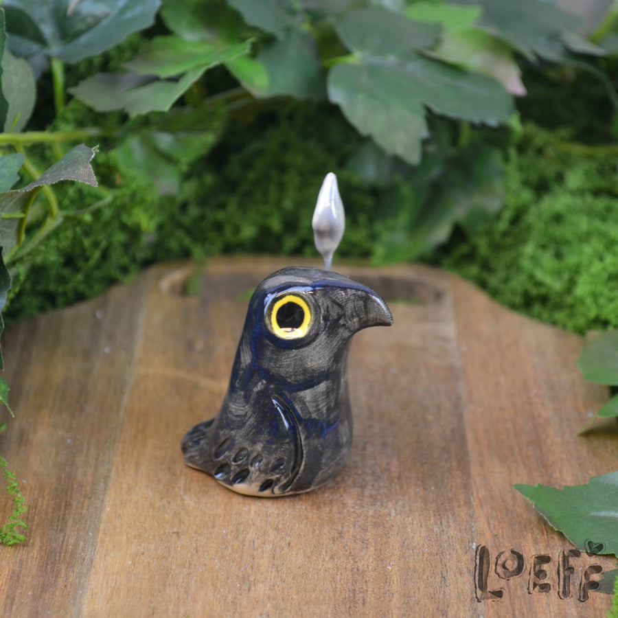 Tiny Crow with Spear