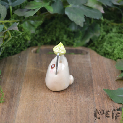 Tiny Toto with Leaf 1