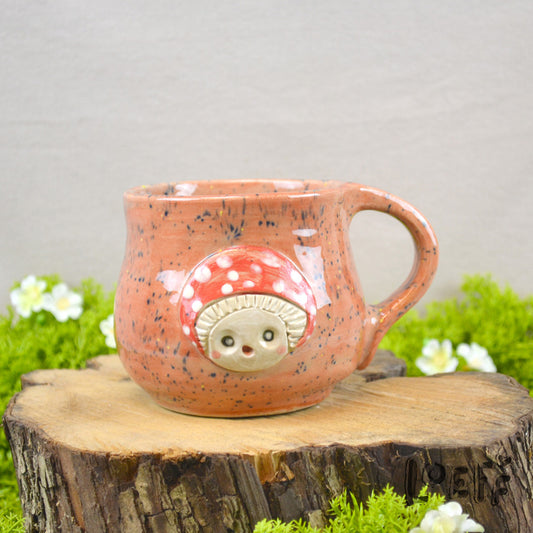 The 3D Loeff Mug Mushroom on Speckled Brown