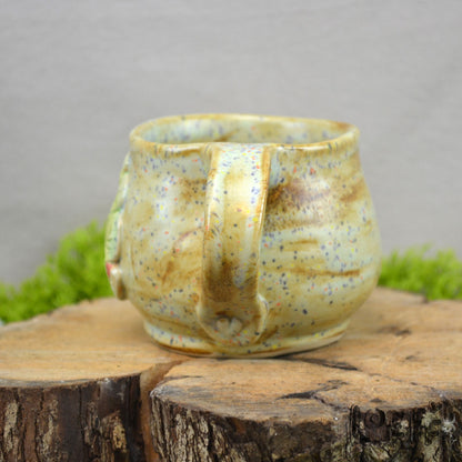 The 3D Loeff Mug Leaf on Speckled