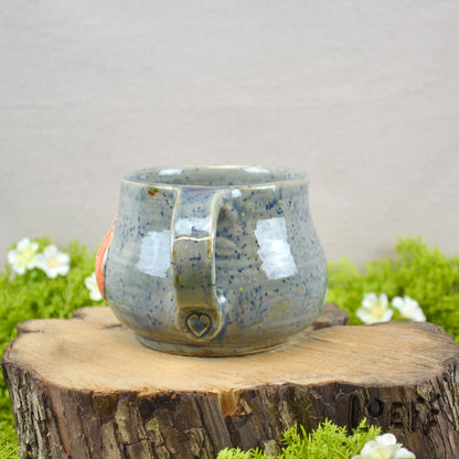 The 3D Loeff Mug Pumpkin on Blue