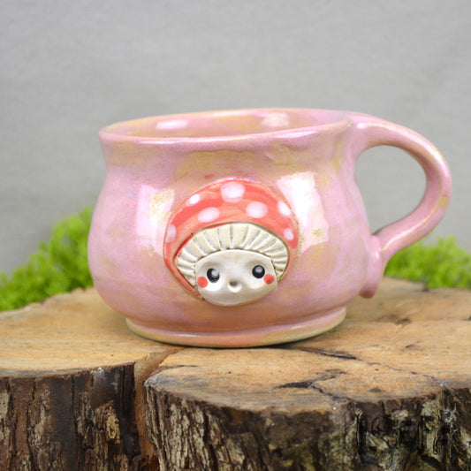 The 3D Loeff Mug Toadstool on Pink