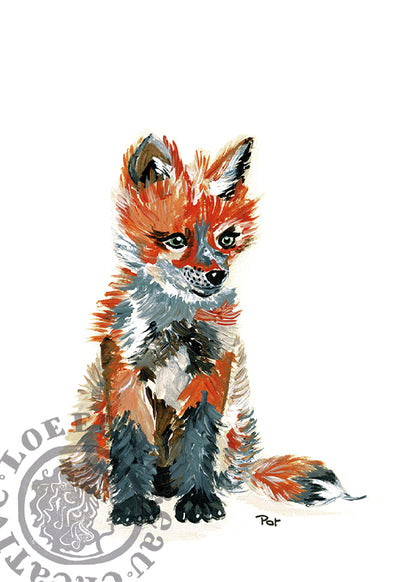 Baby Fox Card