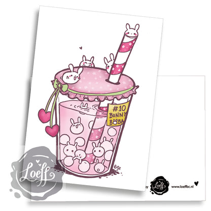 Boba Bunny Card