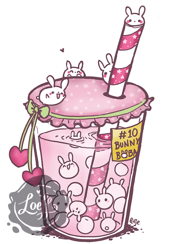Boba Bunny Card