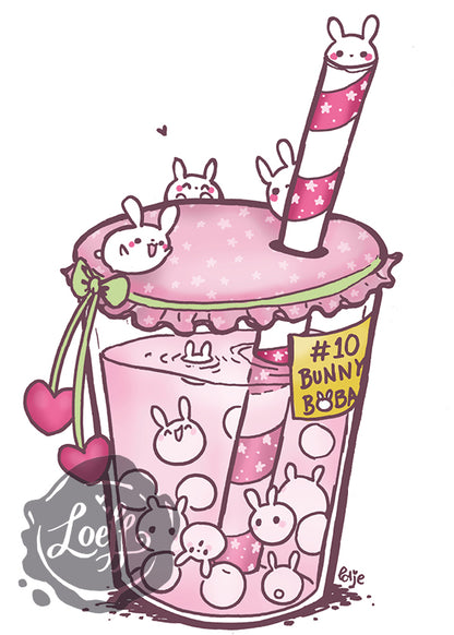 Boba Bunny Card