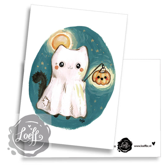 Cat and Lantern Card